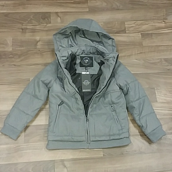 Boys Quilted Heavy Weight Hooded Jacket - Picture 2 of 4